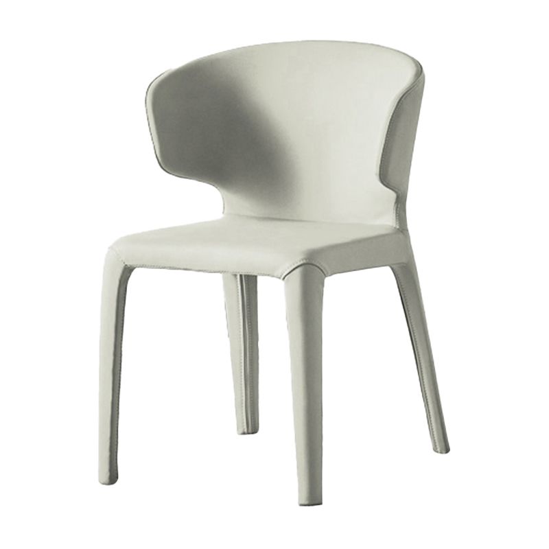 Modern Indoor-Outdoor Dining Room Chairs Dining Armless Faux Leather Chairs Clearhalo ' kitchen&dining_furn' 'Dining Chairs' 'Dining Tables & Seating' 'dining_chair' 'furn' 'furn_dining_chair' 'Furniture' 'furniture_dining_chair' 'Kitchen & Dining Furniture' 'kitchen' 1200x1200_6cea27ba-5f30-4004-8e3b-d79390880721