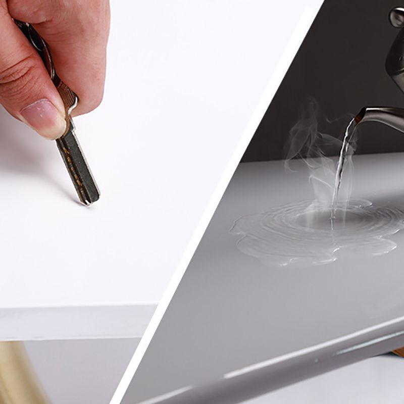 Escritorio de madera sólida Desk White and Gold Desk Pine Tastre