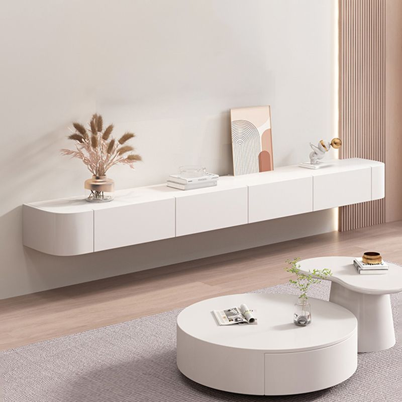 Solid Wood TV Stand Console White Media Console with Drawers Clearhalo 'furn' 'furn_tv_stands_entertainment_centers' 'Furniture' 'Living Room Furniture' 'TV Stands & Entertainment Centers' 'TV Stands & Media Storage Furniture' 'tv_stands_entertainment_centers' 1200x1200_6cec0af8-ebf2-4300-a2d0-266d0d5c6684