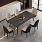 Metal Industrial Rectangular Dining Table Sintered Stone Dining Table with Metal Legs Clearhalo ' dining_table' 'Dining Tables & Seating' 'Dining Tables' 'furn' 'furn_dining_table' 'Furniture' 'furniture_dining_table' 'Kitchen & Dining Furniture' 'kitchen&dining_furn' 'kitchen' 'kitchen_dining_table' 1200x1200_6cecf7b4-72e3-4d75-9806-97e05541e775