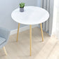 Table basse ronde contemporaine en bois, table de cocktail à 3 pieds