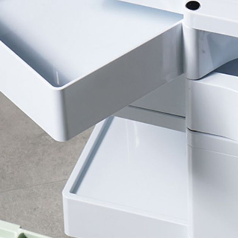 Comodino di metallo contemporaneo da 18 "comodini da tavolo ad ampio accento con cassetti