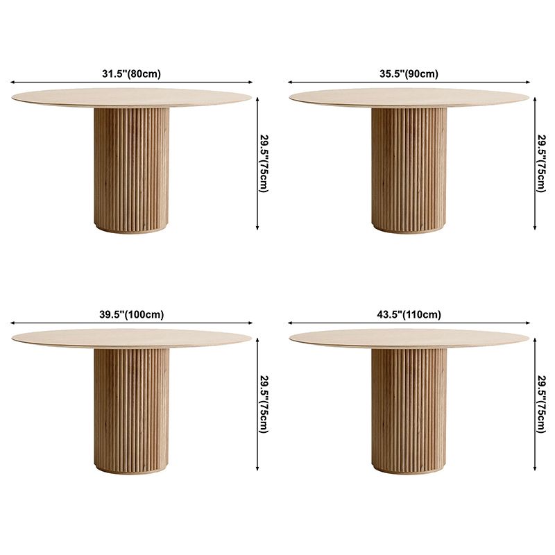 Contemporary Round Dining Table Pine Solid Wood Table with Pedestal Base Clearhalo ' dining_table' 'Dining Tables & Seating' 'Dining Tables' 'furn' 'furn_dining_table' 'Furniture' 'furniture_dining_table' 'Kitchen & Dining Furniture' 'kitchen&dining_furn' 'kitchen' 'kitchen_dining_table' 1200x1200_6cf1520b-1a7d-4eb6-b122-be95ff532db2