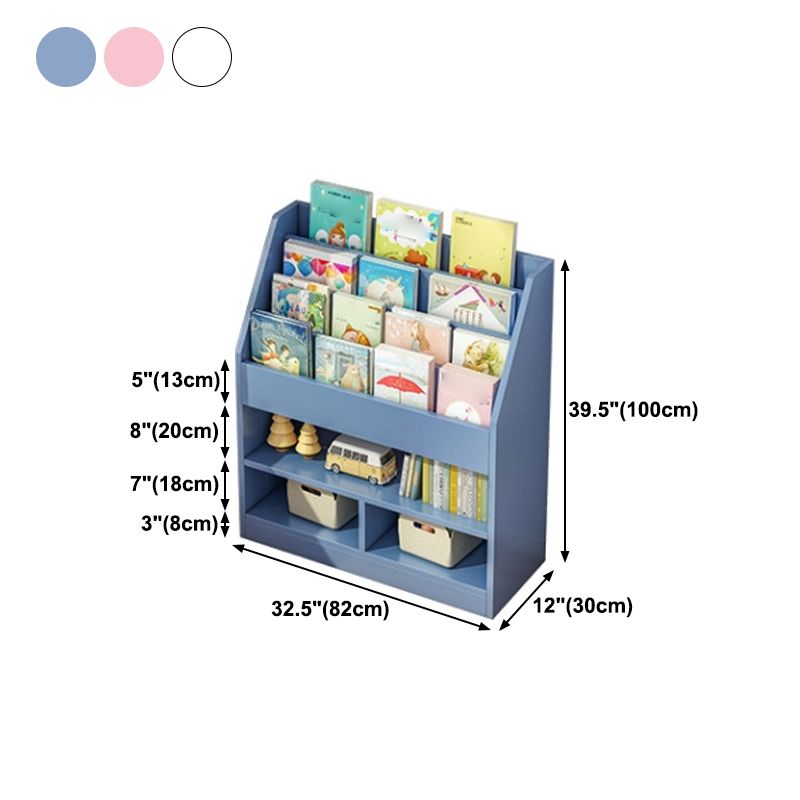 Manufactured Wood Ladder Bookshelf Scandinavian Vertical Closed Back Bookcase Clearhalo 'Bookcases' 'furn' 'furn_bookcases' 'Furniture' 'furniture_bookcases' 'Office Furniture' 1200x1200_6cf2b774-58ee-410a-bdae-a820eb96c5e8