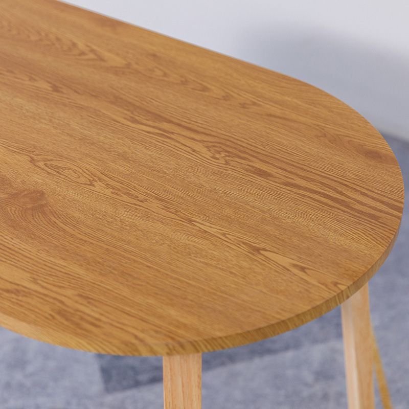 Sleigh Shaped Base Design Walnut/wood Rubber Wood Rectangular & Oval Coffee Table Clearhalo 'Coffee & Accent Tables' 'Coffee Tables' 'coffee_tables' 'furn' 'furn_coffee_tables' 'Furniture' 'furniture_coffee_tables' 'Living Room Furniture' 1200x1200_6cf34909-516d-45c5-8335-e432956d48b0