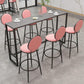 Modern Style Sintered Stone Table Dining Bar Counter Table for Home Clearhalo 'Bar Furniture' 'Bar Tables' 'bar_tables' 'furn' 'furn_bar_tables' 'Furniture' 'furniture_bar_tables' 'Kitchen & Dining Furniture' 1200x1200_6cf35897-551a-4210-9f6b-e0003362ebba