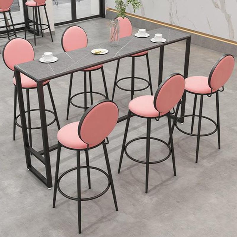 Modern Style Sintered Stone Table Dining Bar Counter Table for Home Clearhalo 'Bar Furniture' 'Bar Tables' 'bar_tables' 'furn' 'furn_bar_tables' 'Furniture' 'furniture_bar_tables' 'Kitchen & Dining Furniture' 1200x1200_6cf35897-551a-4210-9f6b-e0003362ebba