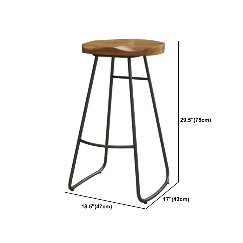 Recangle industriel Table de table en bois massif en bois massif 1/2/5/6