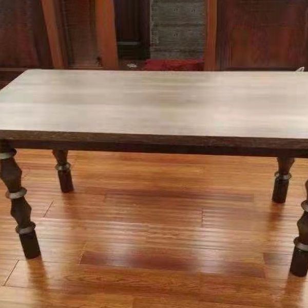 Rectangle Solid Wood Two-Color Dining Table Simplicity 4 Legs Table for Dining Room Clearhalo ' dining_table' 'Dining Tables & Seating' 'Dining Tables' 'furn' 'furn_dining_table' 'Furniture' 'furniture_dining_table' 'Kitchen & Dining Furniture' 'kitchen&dining_furn' 'kitchen' 'kitchen_dining_table' 1200x1200_6cf5327b-5266-45ce-9329-f579811913ce