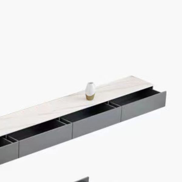 Consola de stand de TV Stone Consola contemporánea de medios para sala de estar