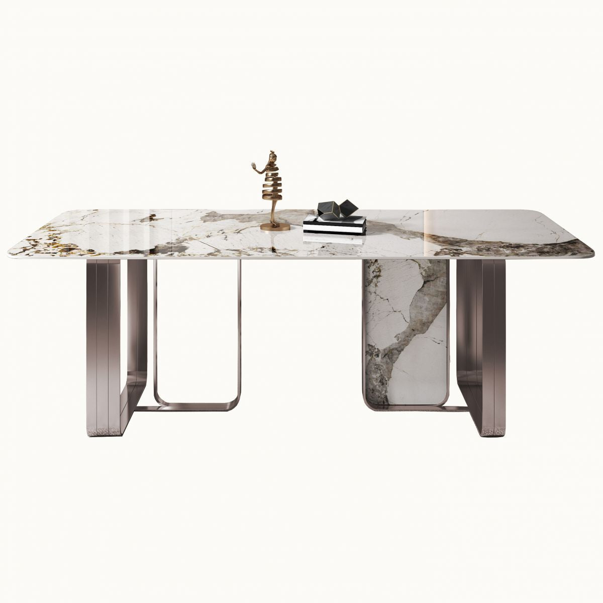 Traditional Luxury Dining Table Sintered Stone Rectangle Dining Table with Rose Gold Frame Clearhalo ' dining_table' 'Dining Tables & Seating' 'Dining Tables' 'furn' 'furn_dining_table' 'Furniture' 'furniture_dining_table' 'Kitchen & Dining Furniture' 'kitchen&dining_furn' 'kitchen' 'kitchen_dining_table' 1200x1200_6cf5ed62-8cf3-4ac2-9153-7d25ec4dcc78