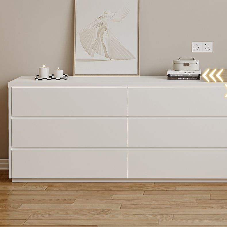 15,74 "tavolo da banco per trucco bianco di vanità largo con 6 cassetti