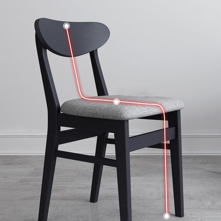 Contemporary Style Dining Chairs Armless Kitchen Chairs with Wooden Legs Clearhalo ' kitchen&dining_furn' 'Dining Chairs' 'Dining Tables & Seating' 'dining_chair' 'furn' 'furn_dining_chair' 'Furniture' 'furniture_dining_chair' 'Kitchen & Dining Furniture' 'kitchen' 1200x1200_6cf7bbd1-f099-42db-ba1f-fde70f561a58