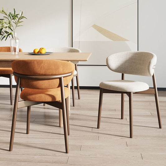 Esszimmer zeitgenössischer gepolsterter offener Essneitenstuhl