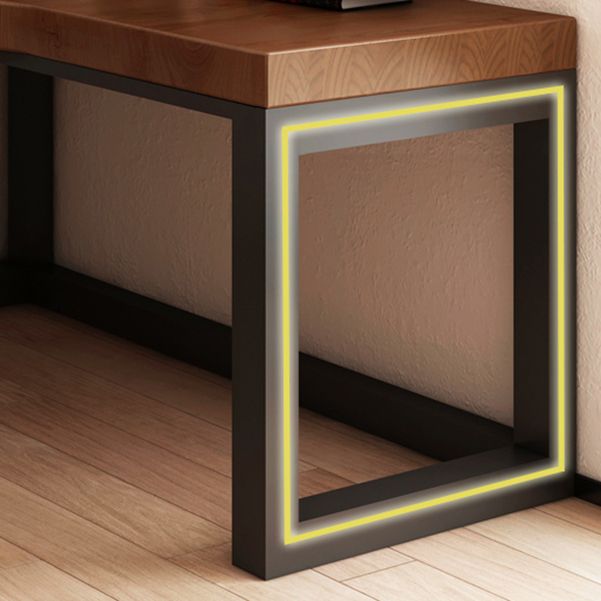 Escritorio de escritura de caballete de madera sólida escritorio de oficina de forma industrial