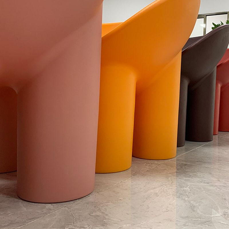 Modern Armless PP Accent Chair Bowl Shape Elephant Legs Papasan Chair Clearhalo 'Accent Chairs' 'accent_chairs' 'Chairs & Seating' 'furn' 'furn_accent_chairs' 'Furniture' 'Living Room Furniture' 1200x1200_6cf98dcc-b7a8-4787-ad68-f689153420b4