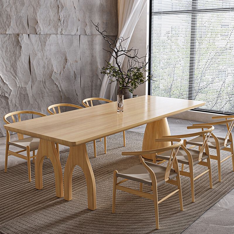 Rectangular Shaped Office Conference Table Wooden Writing Desk in Natural Clearhalo 'furn' 'furn_office_desk' 'Furniture' 'Office Desks' 'Office Furniture' 'office_desk' 1200x1200_6cfa4434-0051-402d-8693-0b267cbf395a