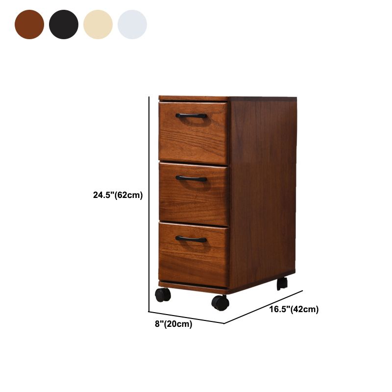 16,53 "cassa di accento largo con cassetti in legno massiccio con ruote