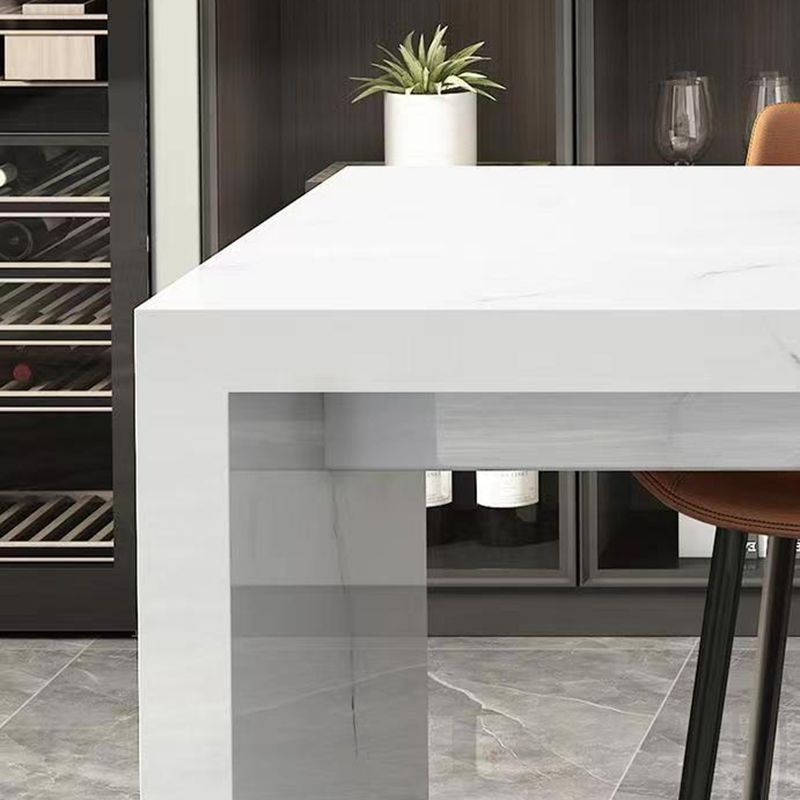 Modern Style Rectangle Stone Bistro Bar Desk Table for Living Room Clearhalo 'Bar Furniture' 'Bar Tables' 'bar_tables' 'furn' 'furn_bar_tables' 'Furniture' 'Kitchen & Dining Furniture' 1200x1200_6cfb3c9b-0901-4fe9-a7e8-4f57518211d5