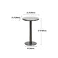 Modern Round Bar Dining Table Indoor White Top Bar Height Pub Table Metal Base in Black Clearhalo 'Bar Furniture' 'Bar Tables' 'bar_tables' 'furn' 'furn_bar_tables' 'Furniture' 'furniture_bar_tables' 'Kitchen & Dining Furniture' 'kitchen&dining_furn' 'kitchen' 1200x1200_6cfe959f-1b1c-4fb3-bd0d-fad4d3c581c7