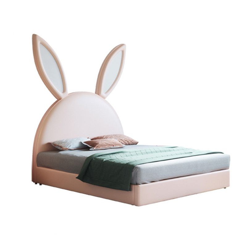 84.65 inch Wide Contemporary Bed Frame Pine Wood Bed with Headboard