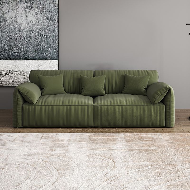 Sofa de terciopelo 37.40 "D x 31.49" H Sofá de brazo superior de almohada para sala de estar