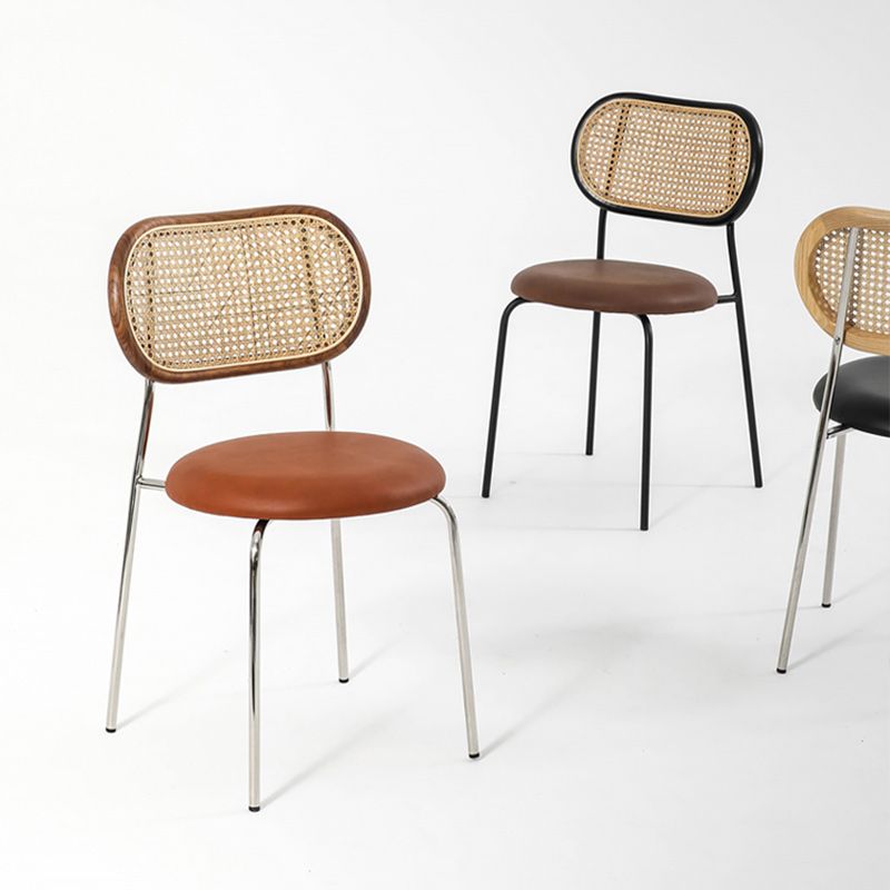 Armless Dining Chairs Industrial Kitchen Side Chairs for Dining Room Clearhalo 'Dining Chairs' 'Dining Tables & Seating' 'dining_chair' 'furn' 'furn_dining_chair' 'Furniture' 'Kitchen & Dining Furniture' 1200x1200_6cffb84c-1021-4286-b489-ba4bd6aa5625