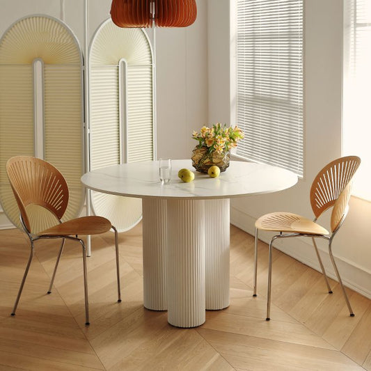 35.4-inch Round 3 Legs Three-Color Table Simplicity Style with Solid Wood Clearhalo ' dining_table' 'Dining Tables & Seating' 'Dining Tables' 'furn' 'furn_dining_table' 'Furniture' 'furniture_dining_table' 'Kitchen & Dining Furniture' 'kitchen&dining_furn' 'kitchen' 'kitchen_dining_table' 1200x1200_6cffc3bb-408f-44f8-a319-22a0843d8b4e