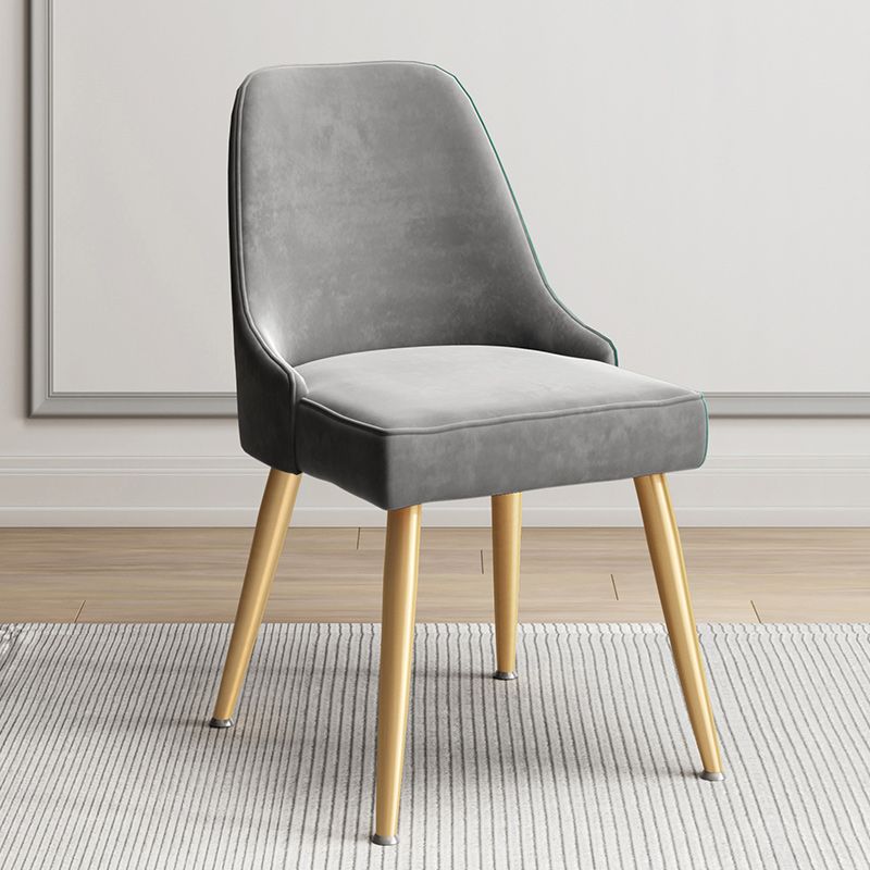 Glam Velvet Side Chair Parsons Upholstered Side Chair for Dining Room Clearhalo 'Dining Chairs' 'Dining Tables & Seating' 'dining_chair' 'furn' 'furn_dining_chair' 'Furniture' 'Kitchen & Dining Furniture' 1200x1200_6d012c25-8b96-462e-b8b3-499331effcf0