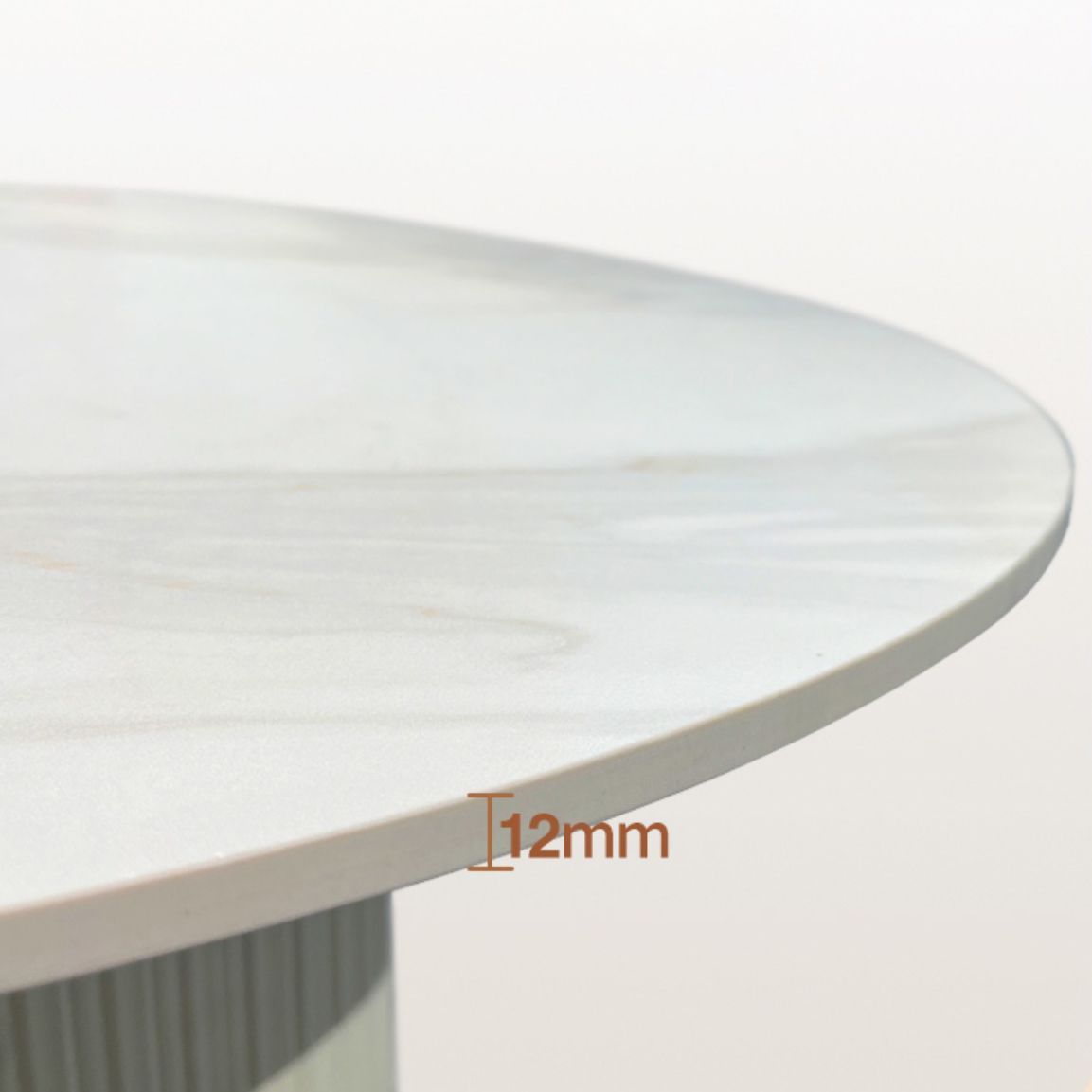Mesa de comedor con pedestal doble blanco Mesa de comedor moderna con tapa de piedra