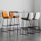 Glam Metal Counter Height Stool with Cushion Bar Stool for Indoor Clearhalo 'Bar Furniture' 'Bar Stools' 'bar_stools' 'furn' 'furn_bar_stools' 'Furniture' 'Kitchen & Dining Furniture' 1200x1200_6d023c0e-2c84-4966-9422-24be6b10d3e9