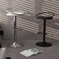Taburete de bar con patas de metal para interiores, altura ajustable, con reposapiés
