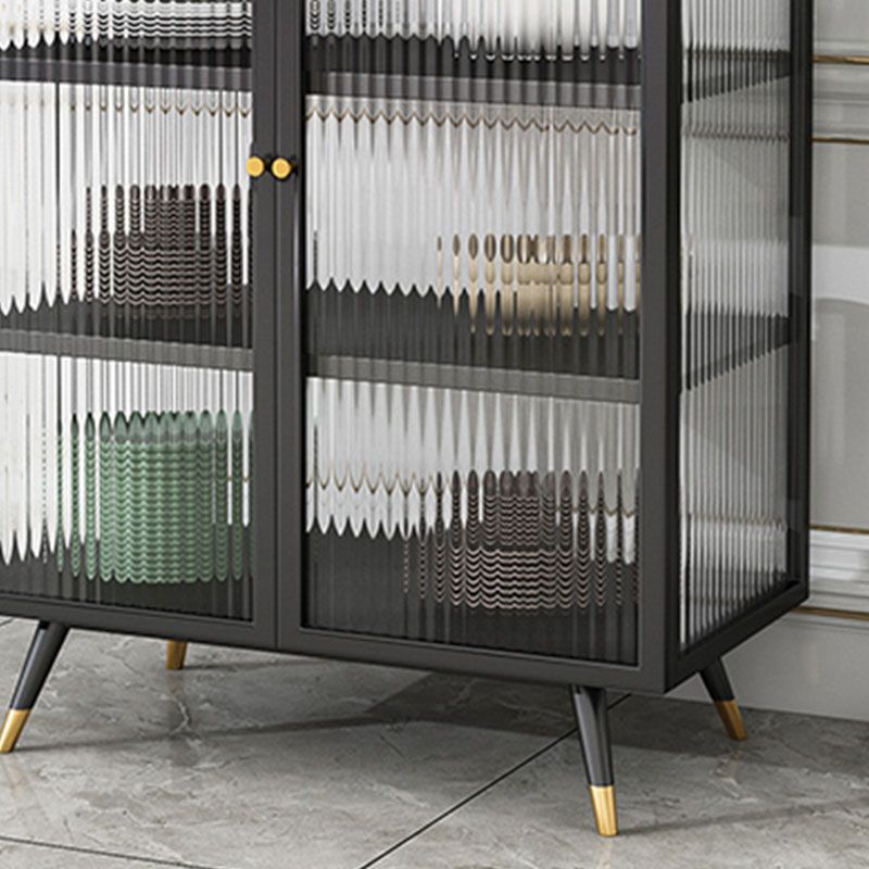 Server contemporaneo porte in metallo server da pranzo con porte per soggiorno