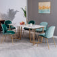 Contemporary Rectangle Dinette Set 1/2/4/5/7 Pieces White Marble Dining Table Set Clearhalo 'Dining Room Sets' 'Dining Tables & Seating' 'dining_room_set' 'furn' 'furn_dining_room_set' 'Furniture' 'Kitchen & Dining Furniture' 1200x1200_6d04f570-719a-41af-8534-bd9511395f96