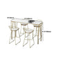 Glam Style Bar Table 42-inch Height Artificial Marble Bistro Table for Living Room Clearhalo 'Bar Furniture' 'Bar Tables' 'bar_tables' 'furn' 'furn_bar_tables' 'Furniture' 'furniture_bar_tables' 'Kitchen & Dining Furniture' 1200x1200_6d05725e-913f-4bba-b1d7-1f67143d60f1