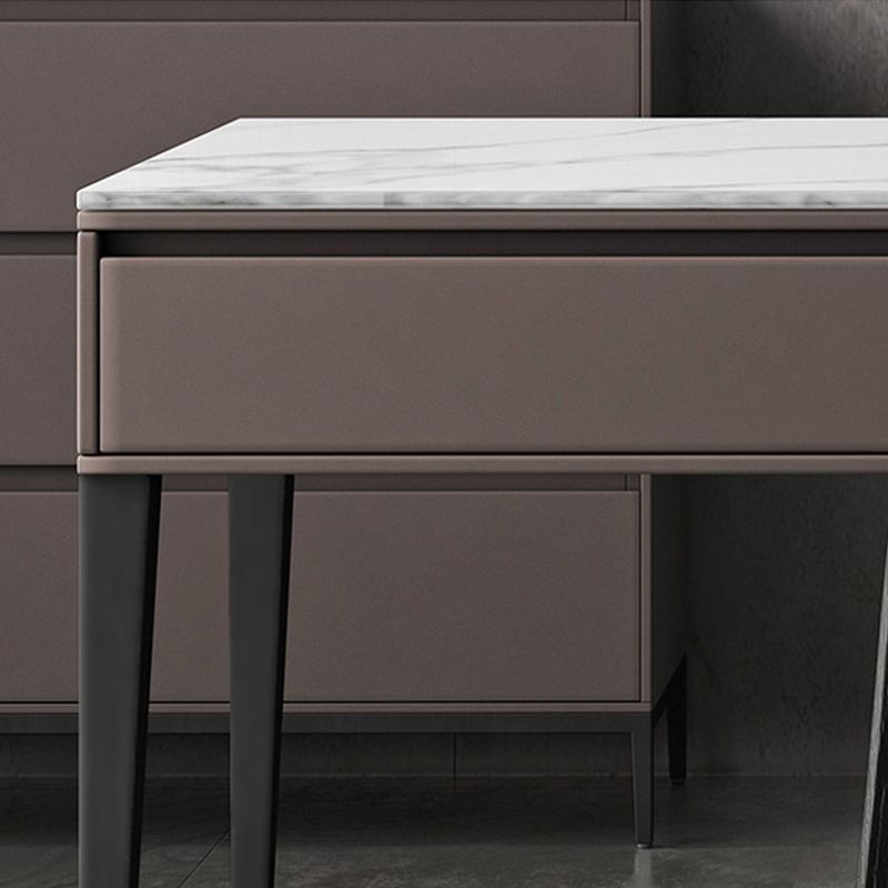 Industrial Stone Rectangular Office Desk 23.62-inch Wide Writing Desk with Drawers Clearhalo 'furn' 'furn_office_desk' 'Furniture' 'Office Desks' 'Office Furniture' 'office_desk' 1200x1200_6d066088-28d5-4841-bd77-b6cb9b44eea1