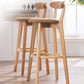 Contemporary Solid Wood Barstool Bristol Bar Stool with Footrest and Low Back Clearhalo 'Bar Furniture' 'Bar Stools' 'bar_stools' 'furn' 'furn_bar_stools' 'furniture_bar_stools' 'Kitchen & Dining Furniture' 'kitchen&dining_furn' 'kitchen' 'kitchen_furn' Furniture' 1200x1200_6d08e3c5-4015-43a9-b37d-206ec58a9d46