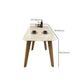 Modern Rectangle Dining Table Sintered Stone Dinner Table with Wooden Legs Clearhalo 'Dining Tables & Seating' 'Dining Tables' 'dining_table' 'furn' 'furn_dining_table' 'Furniture' 'Kitchen & Dining Furniture' 1200x1200_6d098399-5a67-41e1-b65d-c39a048f0dc2