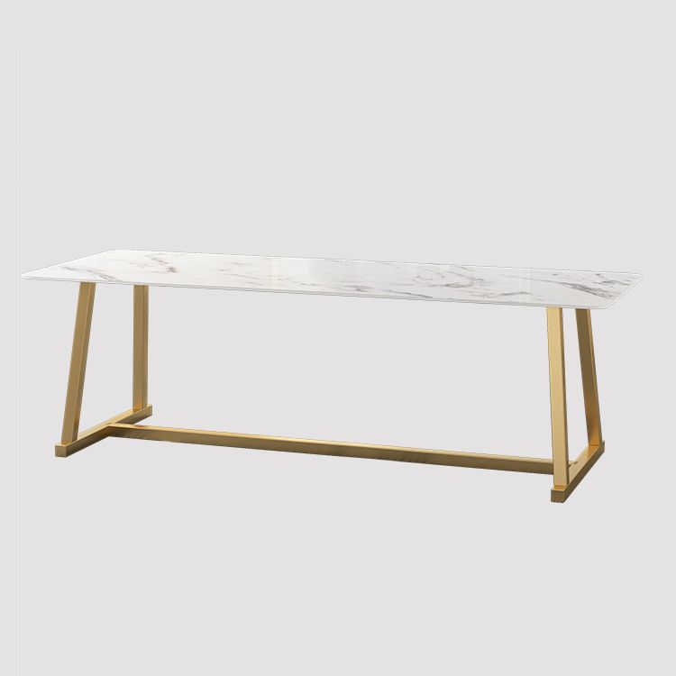 Desca di scrittura in marmo dell'ufficio scrivania rettangolare contemporanea