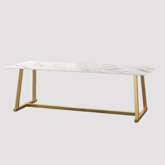 Office Marble Writing Desk Contemporary Rectangular Writing Desk