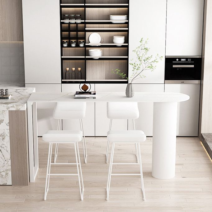 Moderner Steinstangen -Tisch Set 1/3/5 Stücke feste Zählerhöhe Set Set