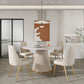 Round Sintered Stone Dining Table Traditional Luxury Dining Table for Home Clearhalo ' dining_table' 'Dining Tables & Seating' 'Dining Tables' 'furn' 'furn_dining_table' 'Furniture' 'furniture_dining_table' 'Kitchen & Dining Furniture' 'kitchen&dining_furn' 'kitchen' 'kitchen_dining_table' 1200x1200_6d0bd690-d300-40c3-a48d-6eb46b9a06fc