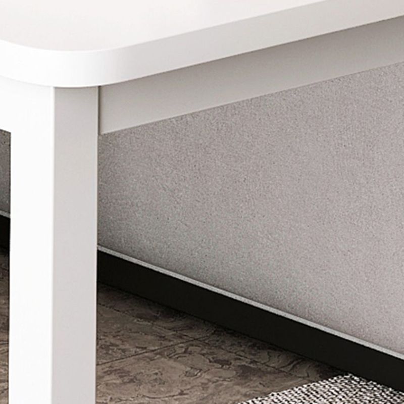 Contemporary Pub Table with Metal Frame Matte Finish Faux Wood Top Bar Table Clearhalo 'Bar Furniture' 'Bar Tables' 'bar_tables' 'furn' 'furn_bar_tables' 'Furniture' 'Kitchen & Dining Furniture' 1200x1200_6d0cf3a8-5832-44ab-b977-247948300945