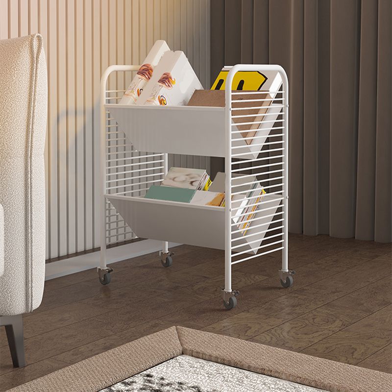 Estantería moderna de estantería geométrica estantería vertical vertical en bruñido