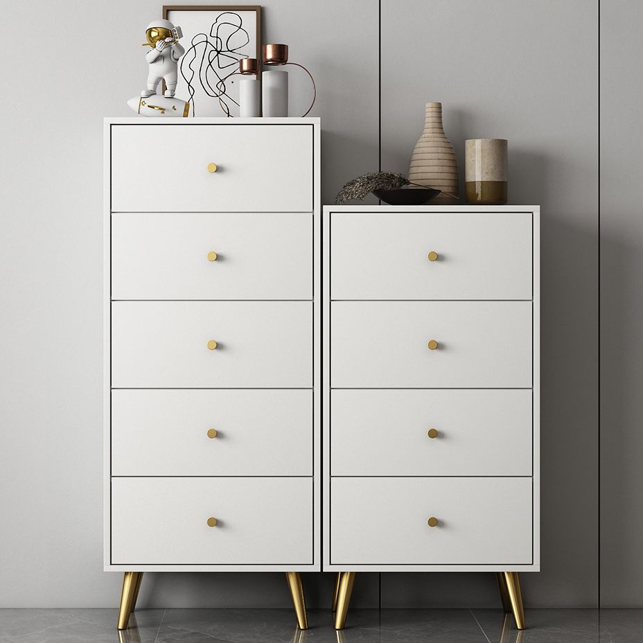 Vertical Glam Storage Chest Wooden Soft-Close Drawers Dresser with Metal Feet Clearhalo 'Bedroom Furniture' 'Dressers & Chests' 'dressers_chests' 'furn' 'furn_dressers_chests' 'Furniture' 1200x1200_6d0d36c4-7f09-4d72-950f-4eb90077843c
