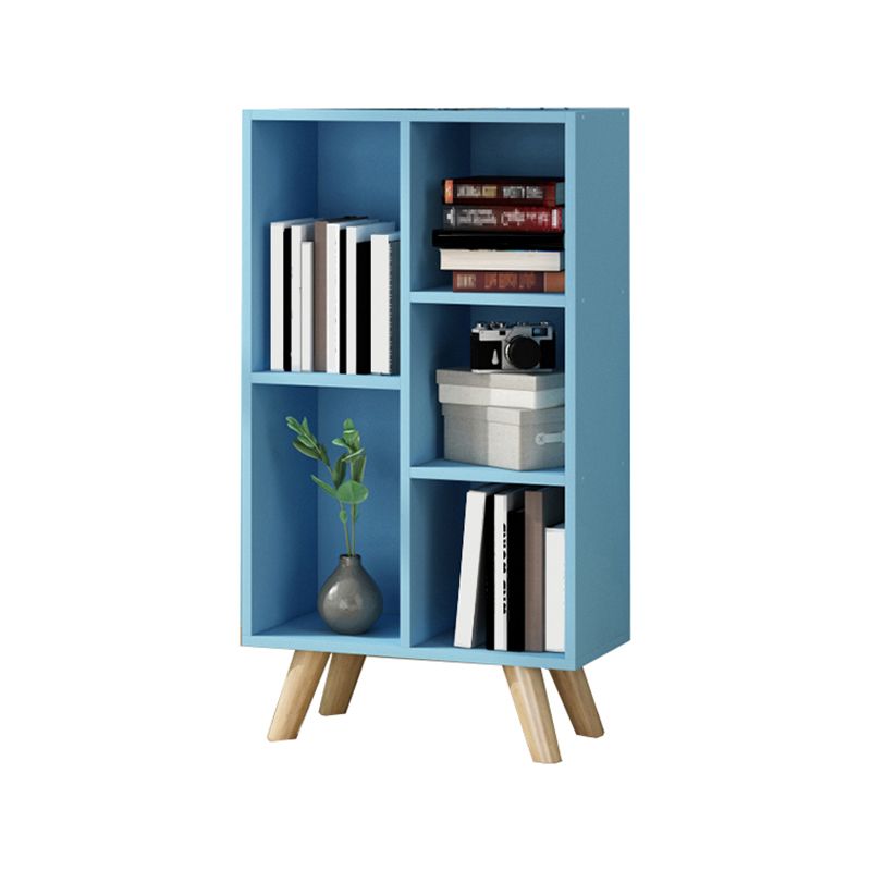 Modern Engineered Wood Standard Bookshelf Closed Back Bookcase with Shelves
