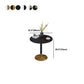 Glam Style Dining Table Round Stone Top Dinner Table Kitchen Home Clearhalo 'Dining Tables & Seating' 'Dining Tables' 'dining_table' 'furn' 'furn_dining_table' 'Furniture' 'furniture_dining_table' 'Kitchen & Dining Furniture' 'kitchen' 'kitchen_dining_table' 1200x1200_6d100113-2e16-4ff0-8c88-8865db418493