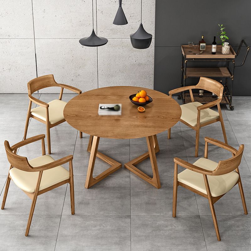 Modern 1/2/3/4/5 Pieces Dining Set Solid Wood Round Dining Furniture Set /Separate Items Clearhalo 'Dining Room Sets' 'Dining Tables & Seating' 'dining_room_set' 'furn' 'furn_dining_room_set' 'Furniture' 'furniture_dining_room_set' 'Kitchen & Dining Furniture' 'kitchen&dining_furn' 'kitchen' 1200x1200_6d150db6-2a11-40b3-ba4d-40b7aee7c7fe