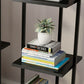 Open Back Modern Style Bookshelf Wood Bookcase for Home Office