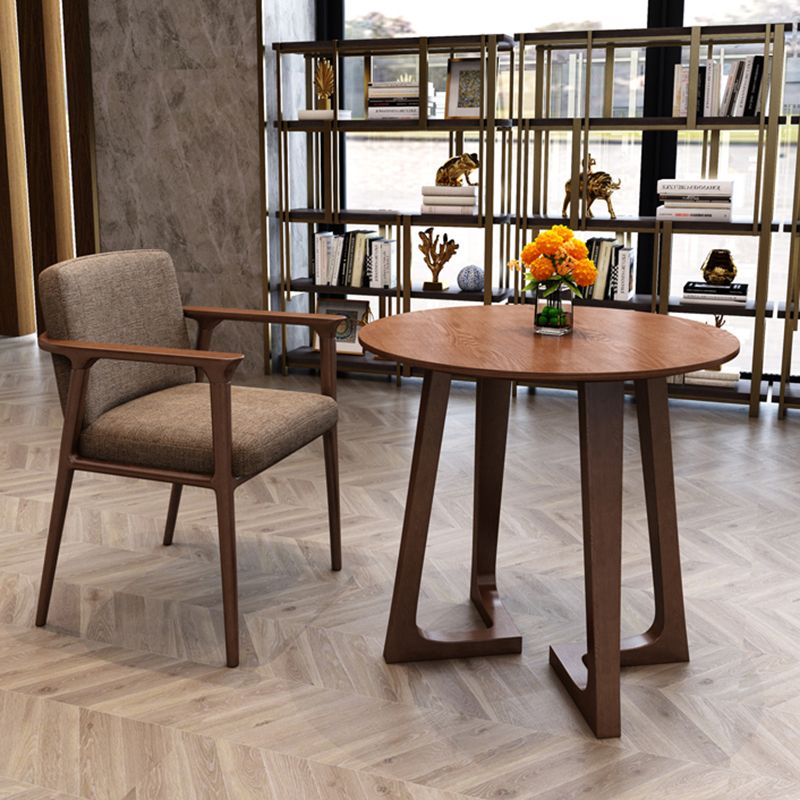 Modern Pine Solid Wood Dining Table Double Pedestal Dining Table for Dining Room Clearhalo 'Dining Tables & Seating' 'Dining Tables' 'dining_table' 'furn' 'furn_dining_table' 'Furniture' 'furniture_dining_table' 'Kitchen & Dining Furniture' 'kitchen' 'kitchen_dining_table' 1200x1200_6d16ceb1-cd0f-4e05-ae14-b994ddacf5c5